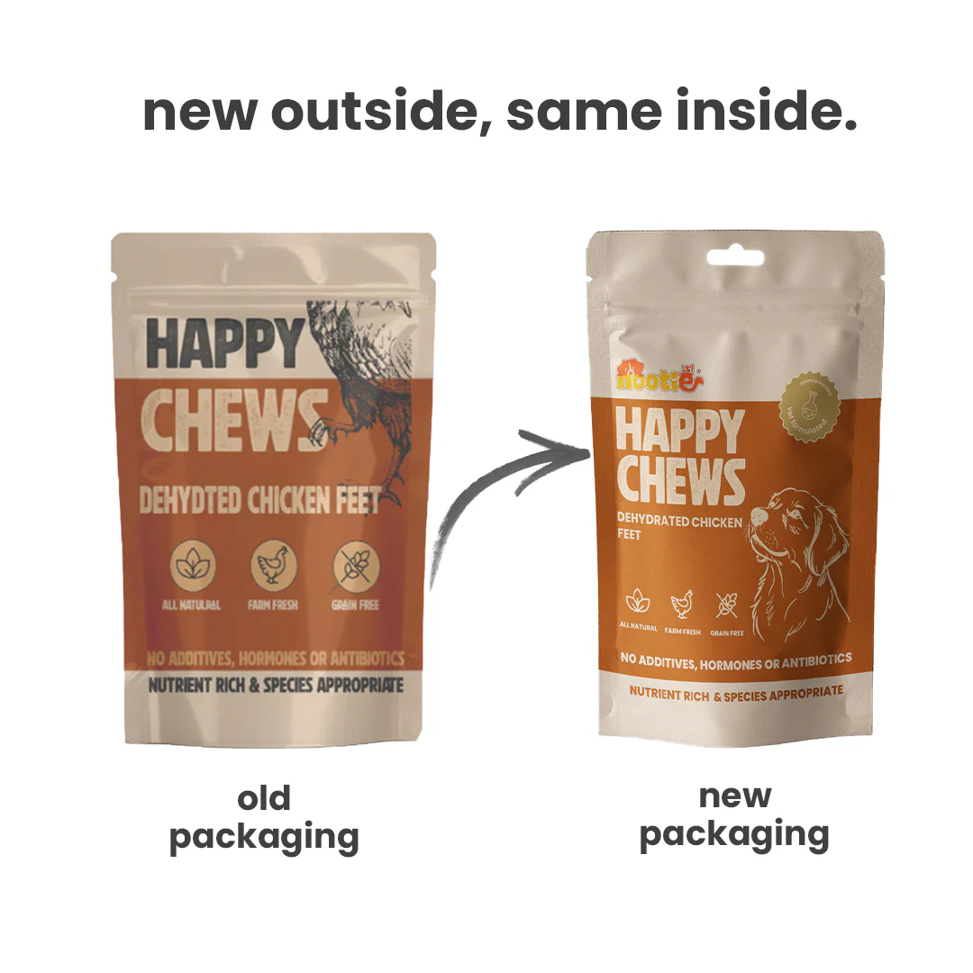 Nootie Happy Chews – Dehydrated Chicken Feet Dog Treats (80g) | Natural, Protein-Rich Chew for Joint & Dental Health - Image 12