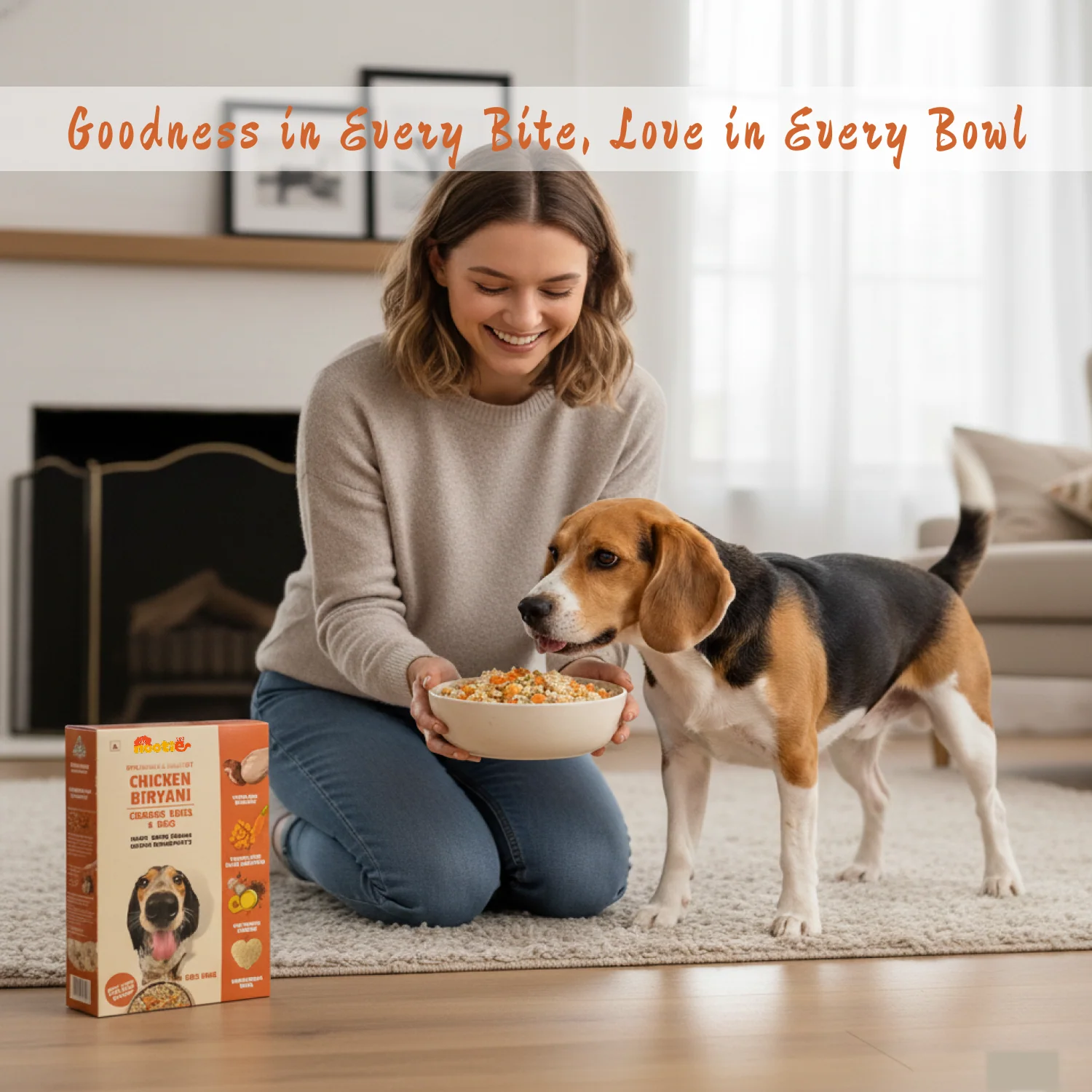 Nootie Chicken Biryani for Dogs - 100g – Human-Grade, Balanced Meal with Real Chicken & Liver (Pack of 3) - Image 4
