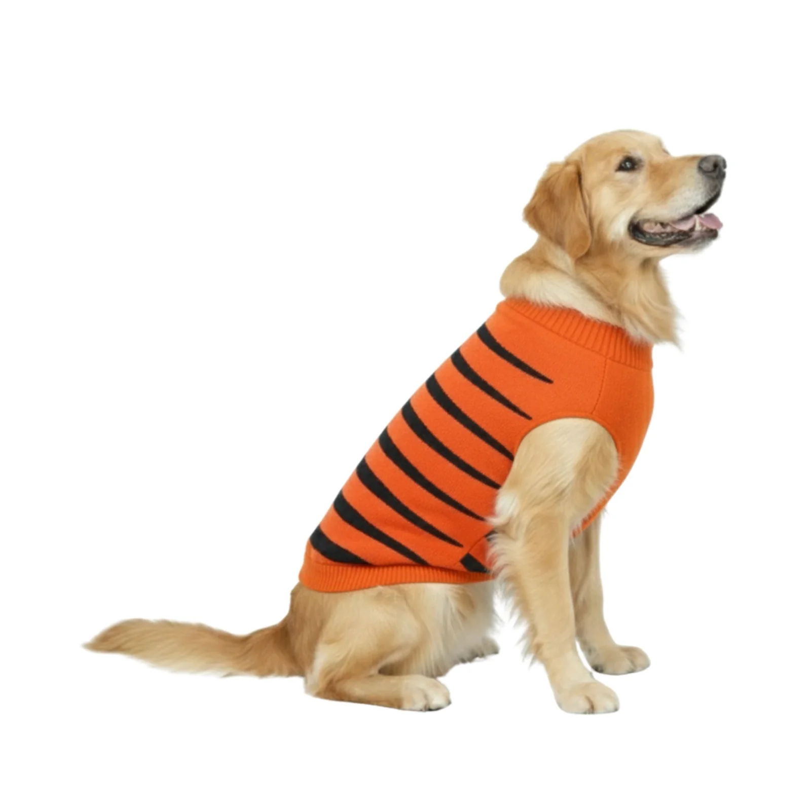 Nootie Dog Sweater Tiger Print, Orange – Stylish Winter Knitwear for All Breeds - Image 4