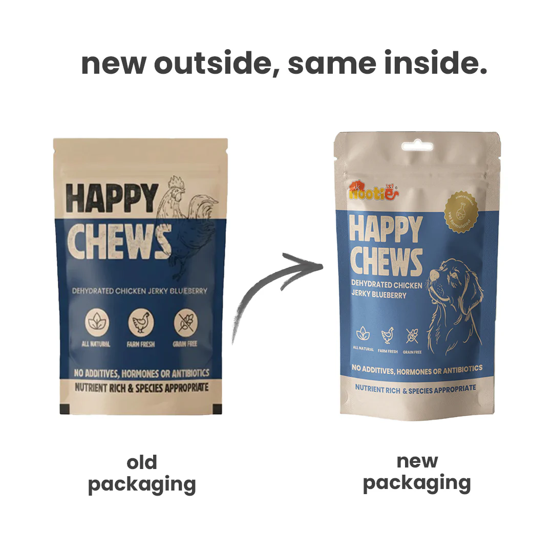 Nootie Happy Chews – Dehydrated Chicken Jerky Blueberry Dog Treats (50g) | All-Natural, Grain-Free Protein Snack - Image 12