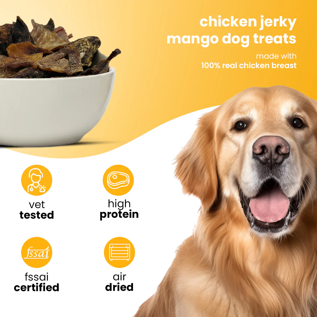 Nootie Happy Chews – Dehydrated Chicken Jerky Mango Dog Treats – 80g – All-Natural, Farm Fresh and Grain Free, Protein-Rich Snack for Dogs - Image 3