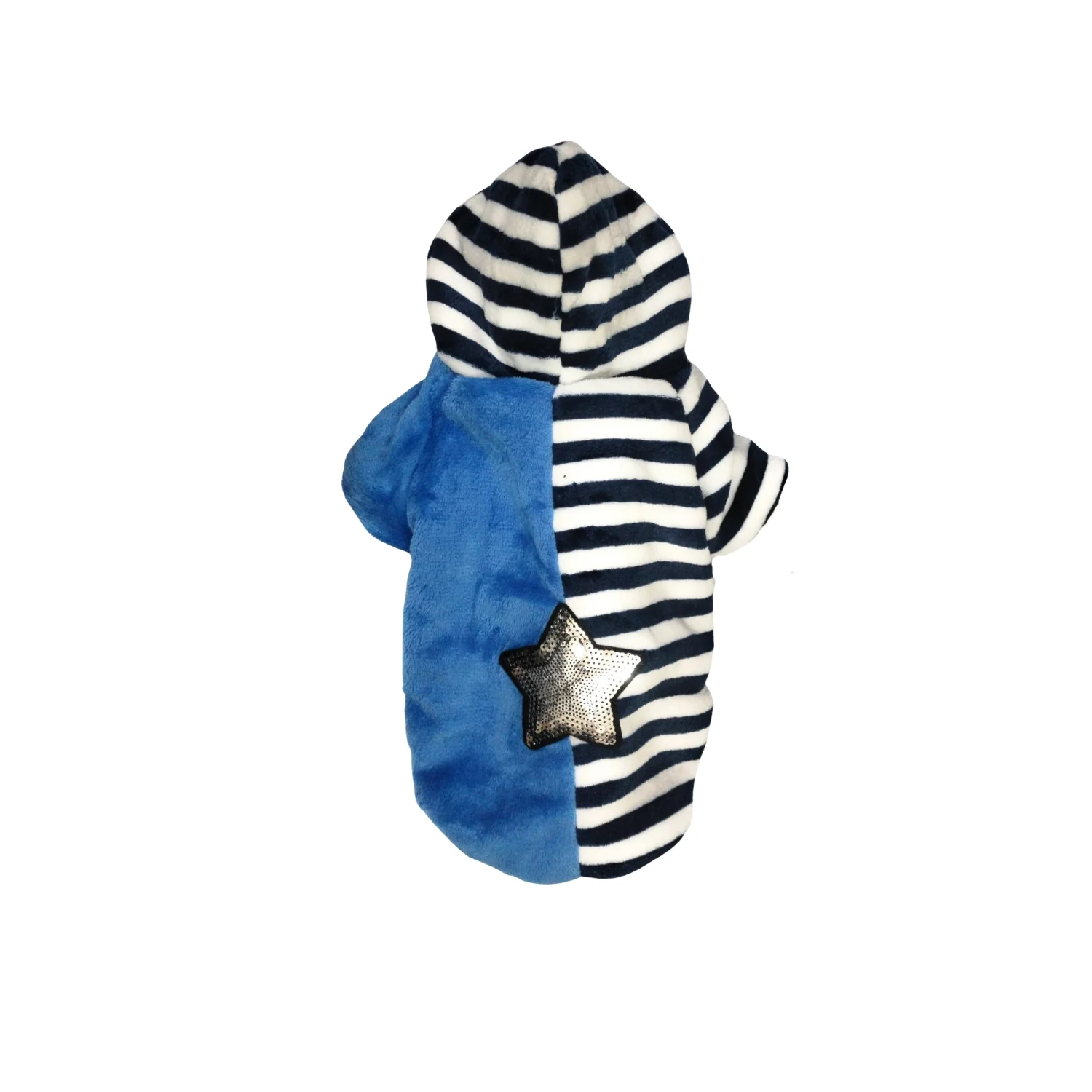 Nootie Winter Double Layer Jumpsuit with Hoodie for Dogs | Blue-White | Warm, Soft & Lightweight - Image 2