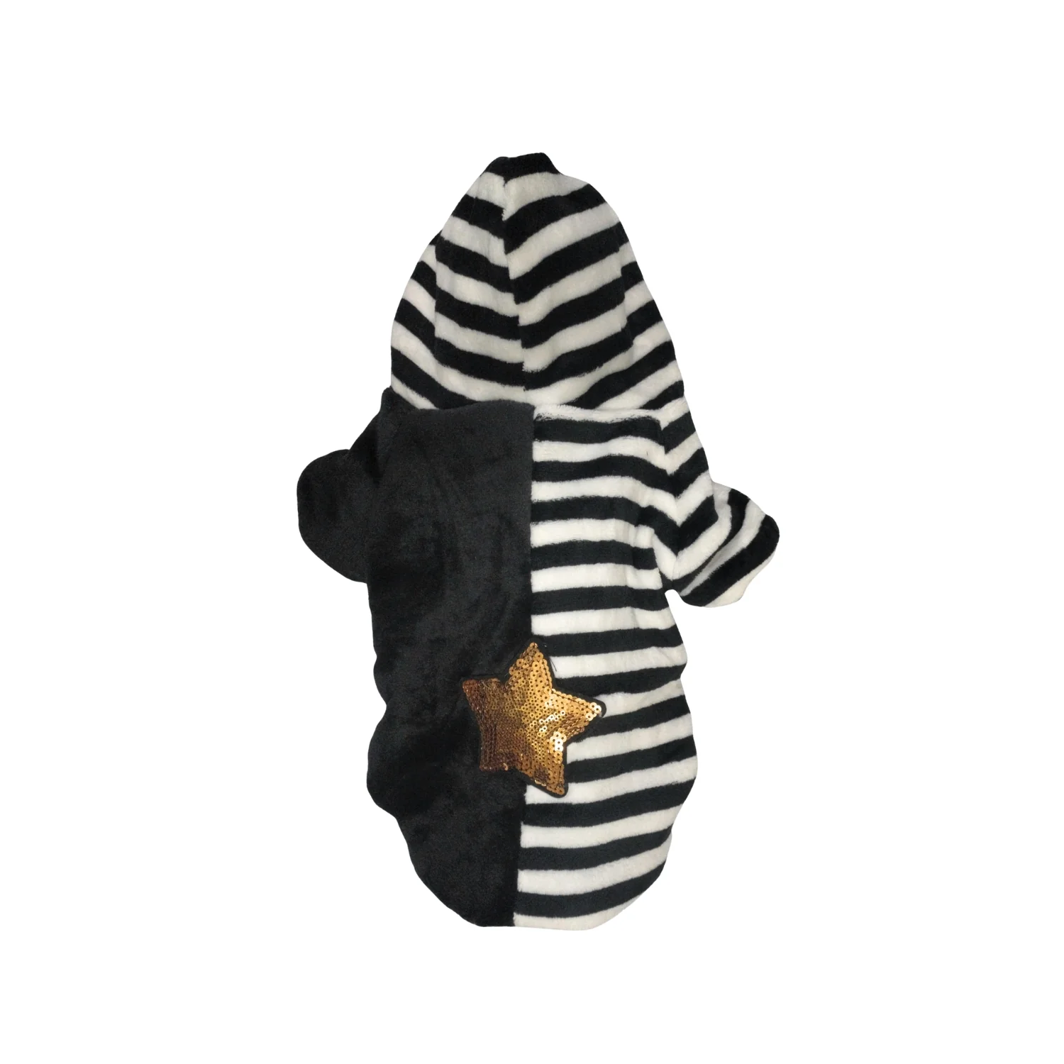 Nootie Winter Double Layer Jumpsuit with Hoodie for Dogs | Black-White | Warm, Soft & Lightweight - Image 8
